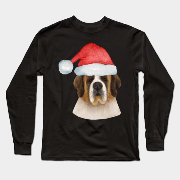 Cute And Lovely Animals With Christmas Long Sleeve T-Shirt by AbstractArt14